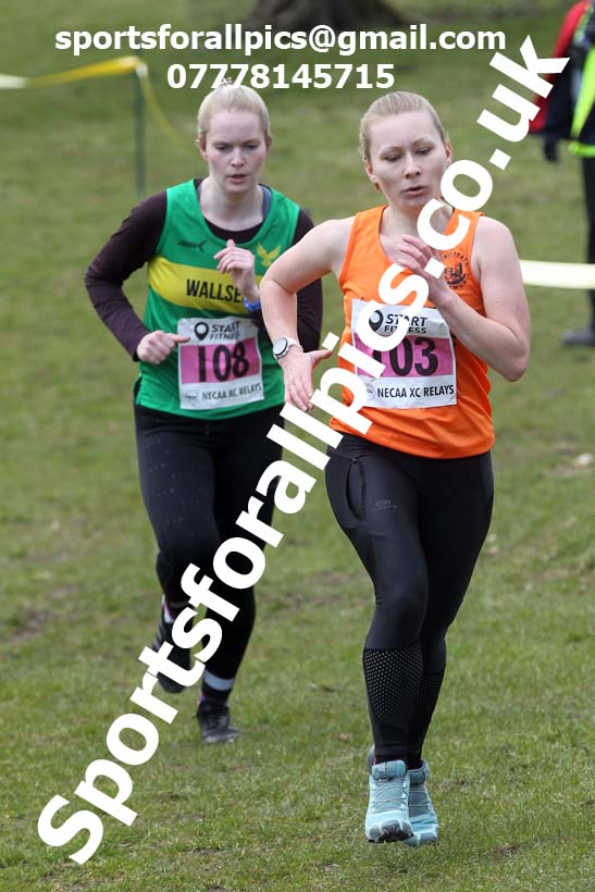 Masters men 2021 NECAA Cross Country Relays, Thornley Farm, Peterlee, Saturday, April 10th. Photo: David T. Hewitson/Sports for All Pics